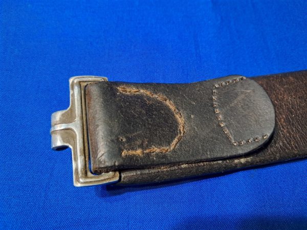 german-world-war-two-leather-waist-belt-black-combat-field-for-cartridge-pouches-and-baonets-marked-l-f