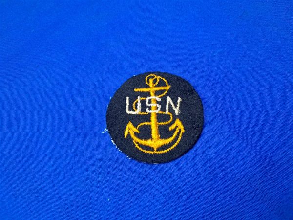 world-war-two-navy-chief-petty-officer-cap-cloth-insignia-anchor-on-wool