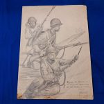 world-war-two-original-battlefield-drawing-by-bremmett-echo-hawk-pawnee-warrior-at-anzio-italy