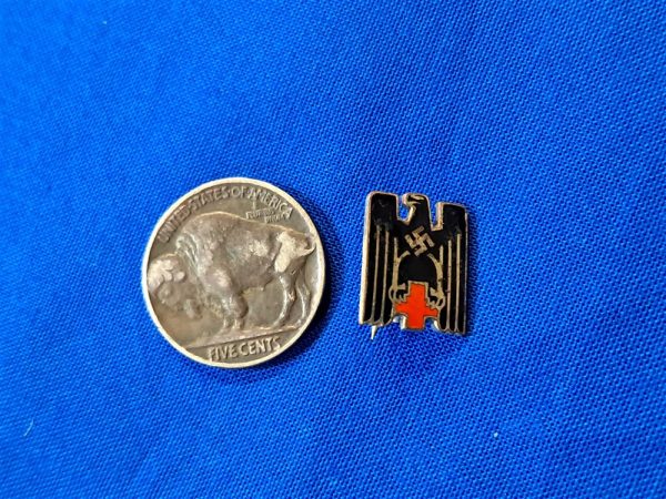 small-german-world-war-two-red-cross-members-lapel-pin-badge-for-civilian-clothing-smaller-than-cap-hat-badge