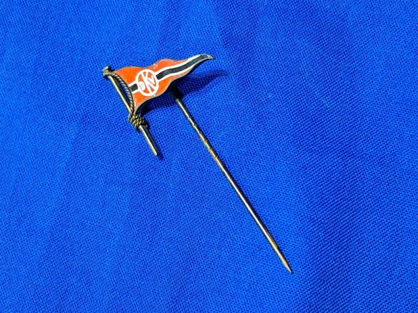 german-world-wr-two-canoe-membership-pin-flag-on-staff-d-v-k-stickpin