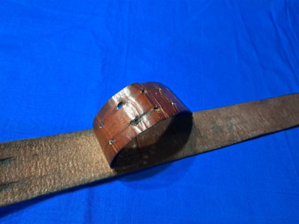 german-wwi-waist-belt-cartridge-pouches-leather-brown-no-buckle-36-inches