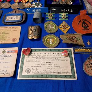 world-war-two-navy-veterans-eagle-scout-grouping-medals-papers-ribbons-awards-boxes-badges-and-lots-of-extras-1947-awarded-over-18-years-old-at-time-of-gaining