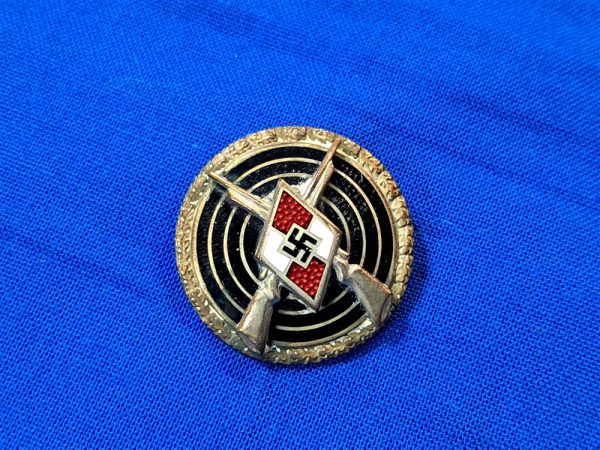 german-world-war-two-hitler-youth-sharpshooters-pin-badge-competition-enamel. no-major-damage