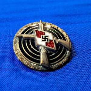 german-world-war-two-hitler-youth-sharpshooters-pin-badge-competition-enamel. no-major-damage