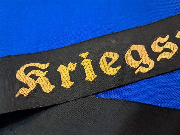 german-world-war-two-kriegsmarine-navy-naval-cap-tally-gold-and-black-silk-type-material-bright-colors-no-damage