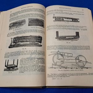 world-war-one-military-railroads-manual-engineers-professional-papers-decriptions-of-trains-cars-tracks-1917-dated