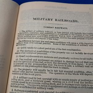 world-war-one-military-railroads-manual-engineers-professional-papers-decriptions-of-trains-cars-tracks-1917-dated