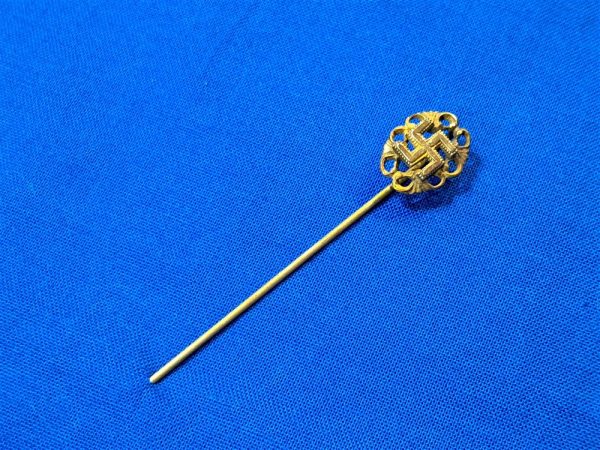 german-world-war-two-n-s-d-a-p-stick-pin-stickpin-for-woman-decorative-edges-with-swastika-middle