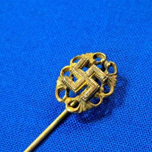 german-world-war-two-n-s-d-a-p-stick-pin-stickpin-for-woman-decorative-edges-with-swastika-middle