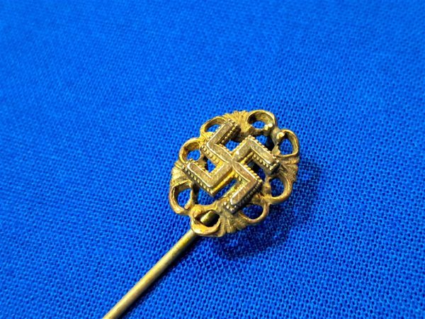 german-world-war-two-n-s-d-a-p-stick-pin-stickpin-for-woman-decorative-edges-with-swastika-middle