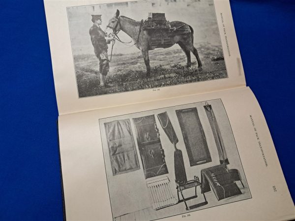 world-war-one-pack-transportation-manual-about-mules-horses-andd-the-equipment-braces-used-in-the-battlefield-hard-cover-244-pages