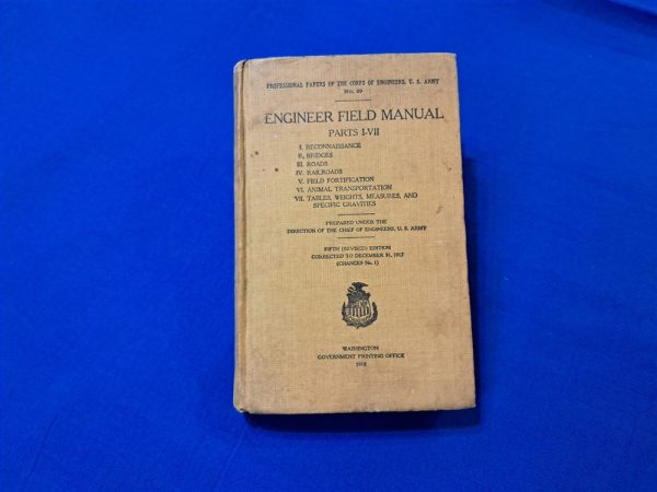 world-war-one-engineer-field-manual-1918-dated-355-pages-full-of-inportant-trench-building-information-hard-cover