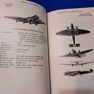 world-war-two-manual-field-for-identification-of-german-planes-1942-dated-early