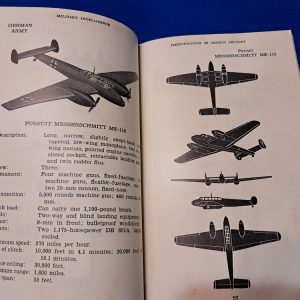 world-war-two-manual-field-for-identification-of-german-planes-1942-dated-early