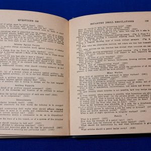 world-war-one-infantry-drill-regs-regulations-1911-updated-to-may-1918-published-by-banta-with-questions-section