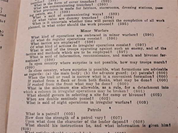 world-war-one-infantry-drill-regs-regulations-1911-updated-to-may-1918-published-by-banta-with-questions-section