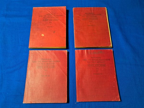 world-war-one-set-of-four-manuals-for-field-artillery-provisional-set-for-use-in-the-Americal-expiditionary-forces