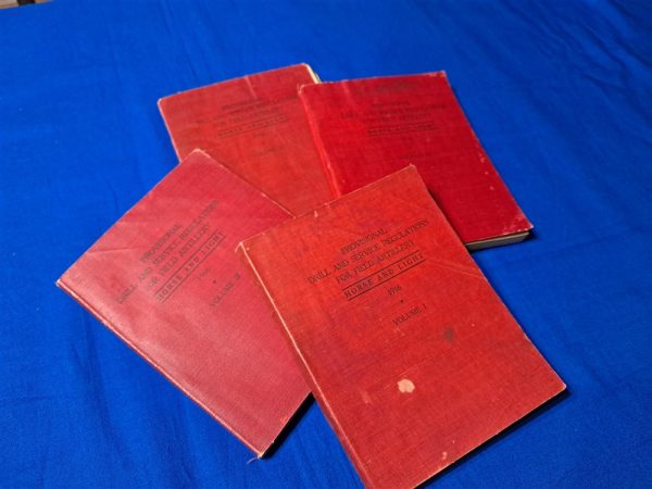 world-war-one-set-of-four-manuals-for-field-artillery-provisional-set-for-use-in-the-Americal-expiditionary-forces