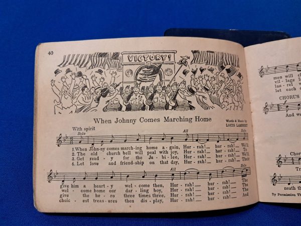 world-war-one-song-books-1918-dated-issue-item-during-boot-camp-for-soldiers-in-the-army-18