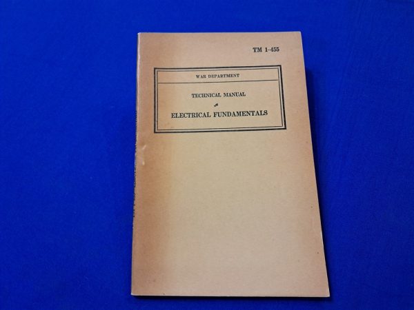 world-war-two-1941-dated-electrical-manual-technical-book-early-soft-cover