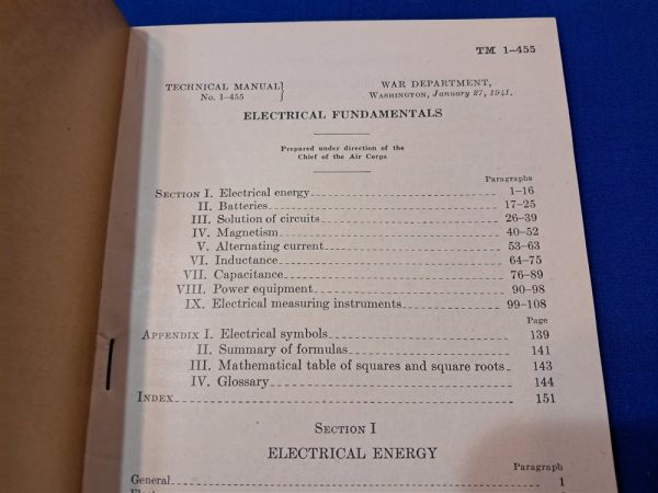 world-war-two-1941-dated-electrical-manual-technical-book-early-soft-cover