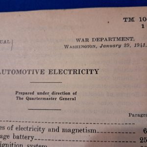 world-war-two-early-1941-dated-automotive-electrical-technical-manual-177-pages