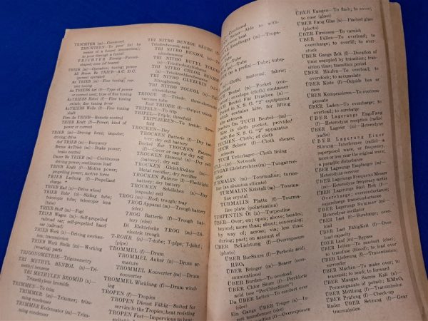 world-war-two-technical-manual-490-german-english-glossary-for-communication-terms-1943-dated-208-pages