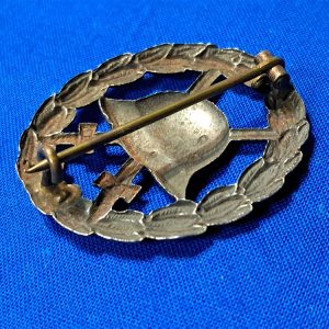 world-war-one-german-wound-badge-black-cut-out-variation-hollow-back-unmarked