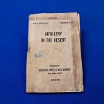 1942-dated-restricted-manual-artillery-in-the-desert-with-photos-of-german-british-italian-weapon-systems-scarce-book-well-used-condition