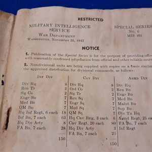 1942-dated-restricted-manual-artillery-in-the-desert-with-photos-of-german-british-italian-weapon-systems-scarce-book-well-used-condition