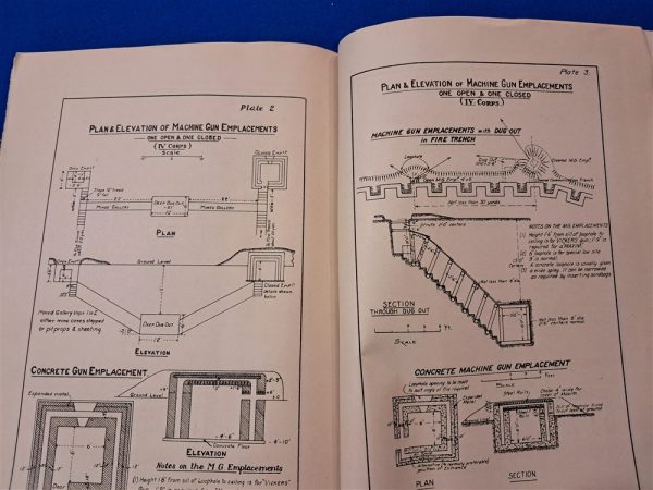 world-war-one-engineer-confidential-papers-on-building-defensive-positions-and-machine-gun-emplacements-1918-dated