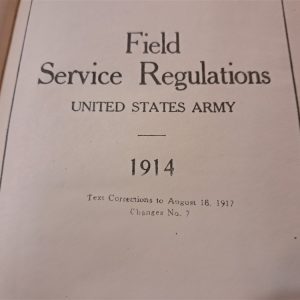 world-war-one-field-service-regulations-1914-and-revised-in-1917-with-234-plus-pages-hard-cover-excellent-conditon