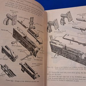 world-war-two-machine-gun-manual-1945-dated-for-the-browning-30-caliber-weapon-m1919-excellent-condition-299-pages-with-diagrams-and-photos