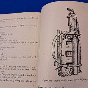 world-war-two-machine-gun-manual-1945-dated-for-the-browning-30-caliber-weapon-m1919-excellent-condition-299-pages-with-diagrams-and-photos