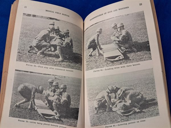 world-war-two-fm-8-field-manual-transportation-of-sick-and-wounded-1941-dated