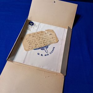 world-war-two-boxed-handkerchief-from-Air-corp-to-loved-one-indiana-with-note