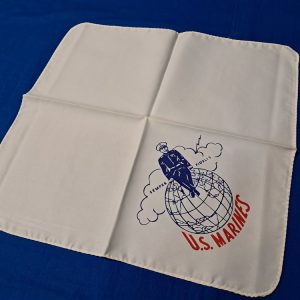 world-war-two-silken-handkerchief-united-states-marines-regular-size-screen-printed-sweetheart