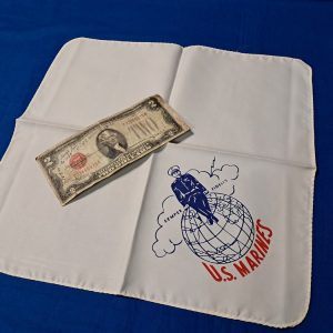 world-war-two-silken-handkerchief-united-states-marines-regular-size-screen-printed-sweetheart