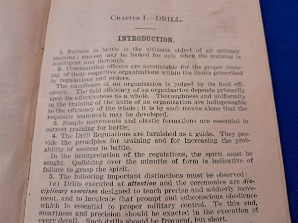 world-war-one-provisional-infantry-drill-regulations-1919-dated-soft-cover-oilcloth-occupational-troops