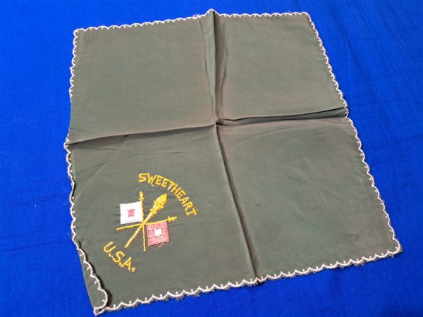 world-war-two-signal-corps-hand-kerchief-silk-embroidered-flag-green-sweetheart