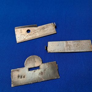 world-war-one-metal-plates-for-the-dog-tag-stamp-kits-with-brass-handle-nice-used-condition-missing-tab-on-one