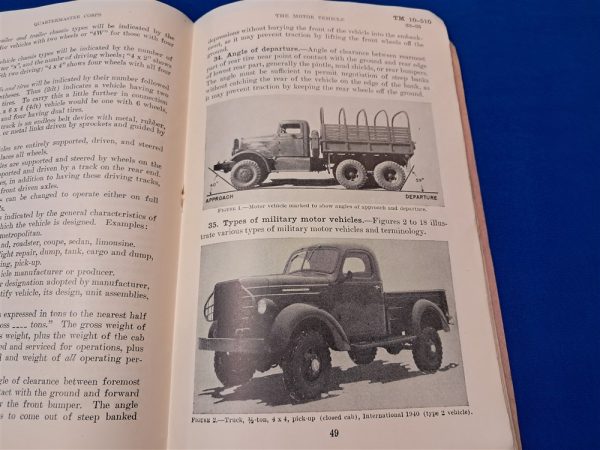 world-war-two-technical-manual-number-10-510-with-photos-of-early-pre-1941-vehicles-and-their-basic-parts