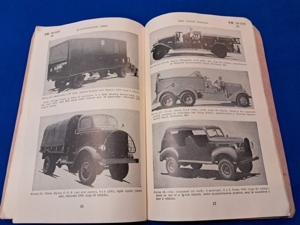 world-war-two-technical-manual-number-10-510-with-photos-of-early-pre-1941-vehicles-and-their-basic-parts