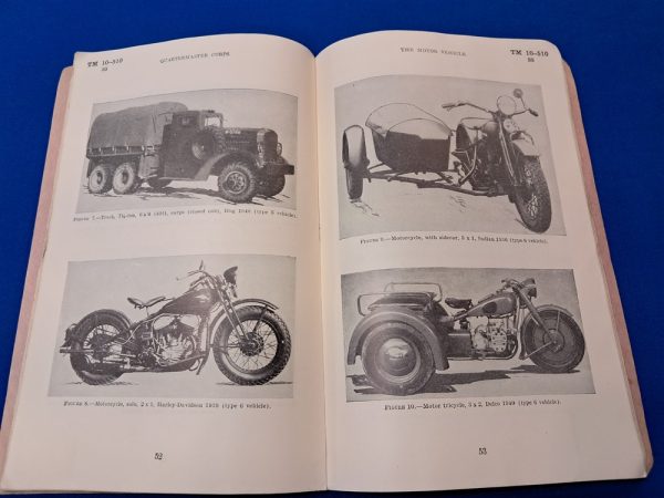 world-war-two-technical-manual-number-10-510-with-photos-of-early-pre-1941-vehicles-and-their-basic-parts