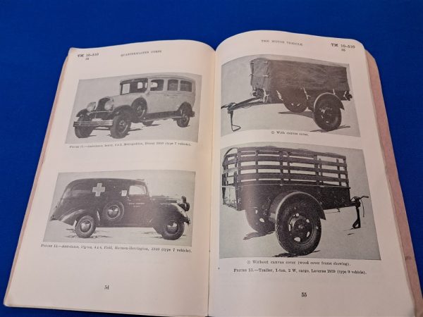 world-war-two-technical-manual-number-10-510-with-photos-of-early-pre-1941-vehicles-and-their-basic-parts