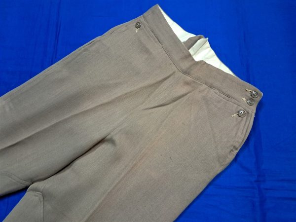 world-war-two-trouser-pinks-officer-small-size-26-27-Trousers pink officer small-condition-side-zipper-wonderful-condition