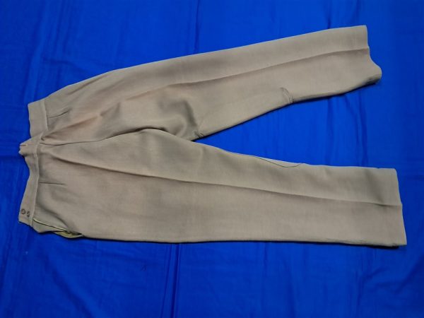 world-war-two-trouser-pinks-officer-small-size-26-27-Trousers pink officer small-condition-side-zipper-wonderful-condition