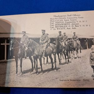 world-war-one-photo-histoy-book-of-the-veterinary-hospital-number-9-in-france-post-card-type