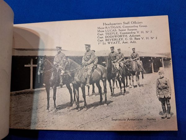 world-war-one-photo-histoy-book-of-the-veterinary-hospital-number-9-in-france-post-card-type